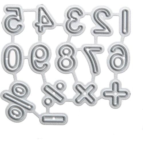 Numbers Symbol Metal Cutting Dies DIY Photo Album Scrapbooking Embossing Stencils Paper Art Embossing Cutting Die Template