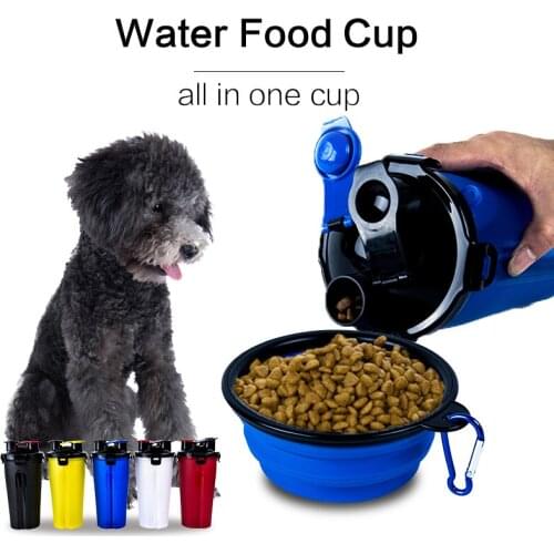 Bowl For Dogs Cat Pet Accessories Portable Dog Feeder Bowl For Cat Folding Water Bottle Travel Water Bowl For Dogs Cat Pet Puppy