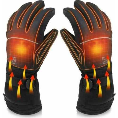 Motorcycle Electric Heated Gloves Waterproof Windproof Touch Screen Skiing Gloves USB Powered Heated Gloves For Man For Woman