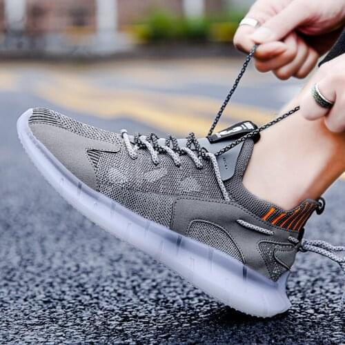 QZHSMY 2020 Men Boots Casual Boat Shoes New Style Hot Sale Running Sneakers Tenis Breathable Lace Up High Quality Mesh Loafers