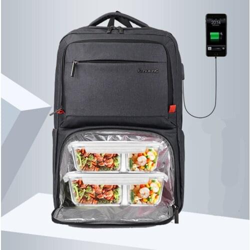 Heat Preservation Laptop Backpack Men 15.6 inch Office Work Men Backpack Business Bag Unisex Black Ultralight Backpack