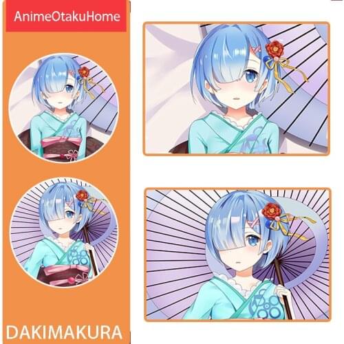Anime Manga Re:Zero kara Hajimeru Isekai Seikatsu Rem Pillow Cover Hugging Body Pillowcase Otaku Bedding Dakimakura Pillow Case