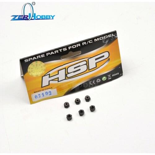 Nylon Nut M3 02102 HSP 1:10 Spare Parts For RC 94180 Car RC Car Parts