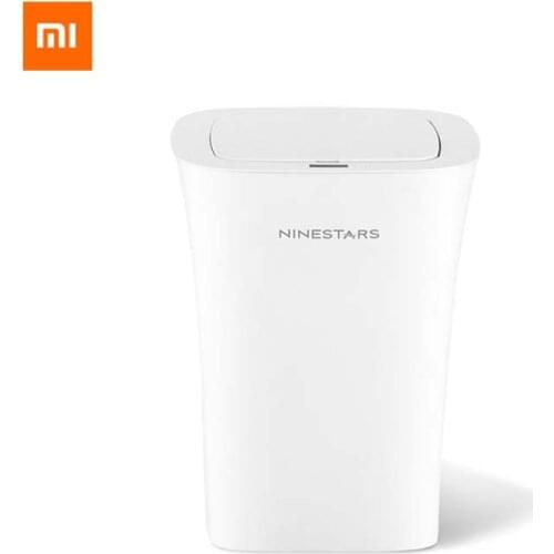 New Xiaomi NINESTARS Waterproof Induction Trash Can 10 Liters IPX3 Life Waterproof Induction Opening Adjustable Distance