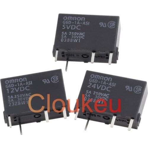 Relay G6D-1A-ASI-5VDC 12VDC 24VDC 5A 4pin