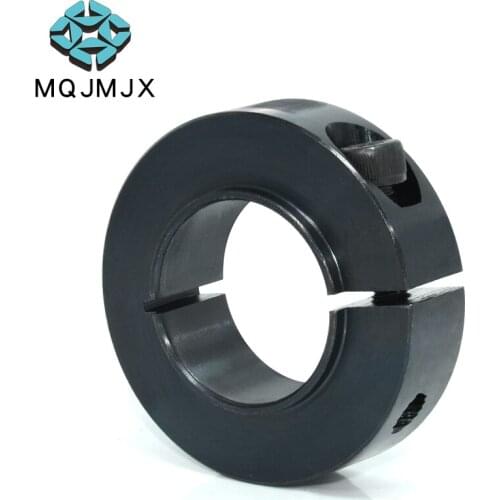 Long Convex Type Shaft Clamp Carbon Steel Retaining Ring Optical Open Type Shaft Collar Fixing Ring with Screw