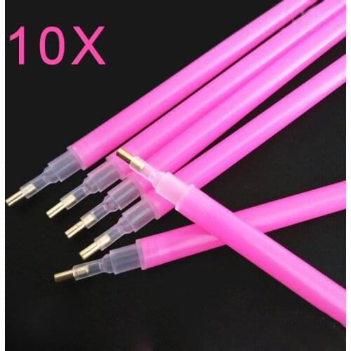 10pcs DIY 5D Diamond Painting Stitch Pencil Pen Tool for Squre Round Diamond Embroidery Rhinestone Mosaic Paint CLH@8