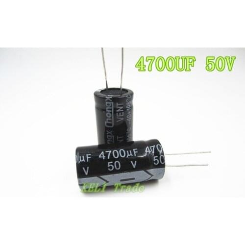 10pcs 4700UF 50V 18X35MM 105Centigrade capacitor electrolytic 100%New