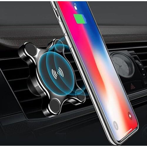 10W Wireless Fast Car Charger Air Vent Mount Phone Holder For iPhone XS Max Samsung S9 Xiaomi MIX 2S Huawei Mate 20 Pro 20 RS