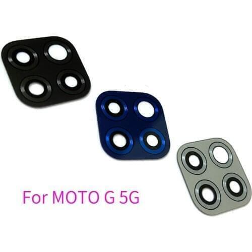2PCS 5PCS For Motorola Moto G 5G Rear Back Camera Glass Lens Cover with Ahesive Sticker