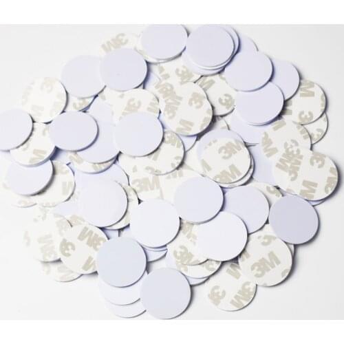 500pcs NFC Tags Sticker 13.56MHz ISO14443A NFC 213 Stickers diameter 25mm PVC with 3M glue for all NFC enabled phones