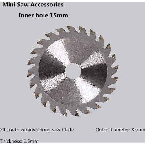 Free shipping 1pcs electric mini circular saw power saw woodworking saw blade 85x15-24 Teeth