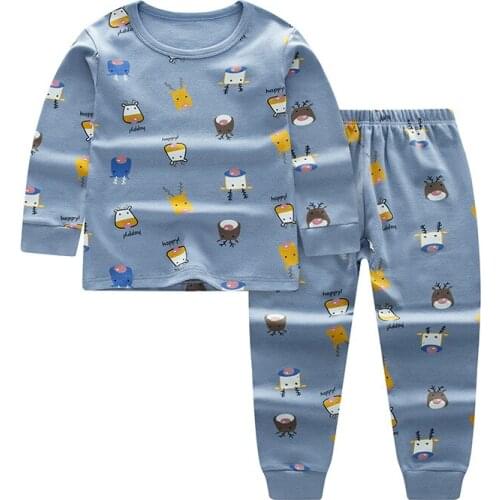 Childrens autumn clothing suit two-piece pure cotton autumn and winter thermal underwear