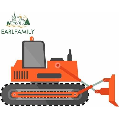 EARLFAMILY 13cm x 7.9cm for Tractor Fine Decal Surfboard Car Stickers Waterproof Sunscreen Air Conditioner Repair Decoration