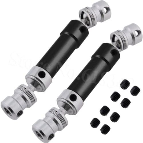 2pcs 80mm to 105mm Metal Universal Driven Dogbone Drive Shaft For RC 1/12 WLtoys 12428 12423 Rock Crawler Truck