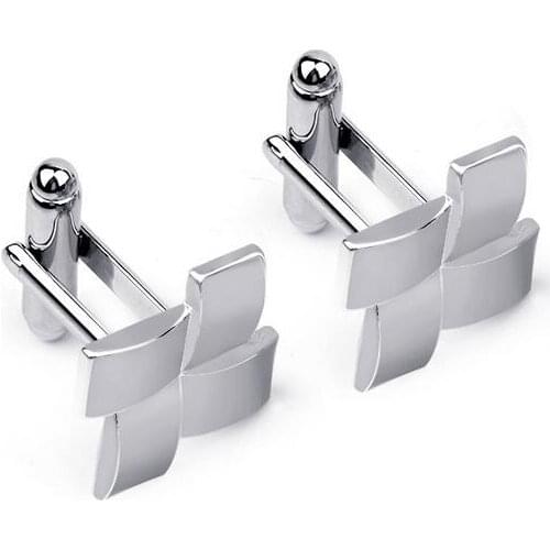 Fashion metal square cuff French style mens diy shirt/suit cuff links 4 colors one pair xyc134