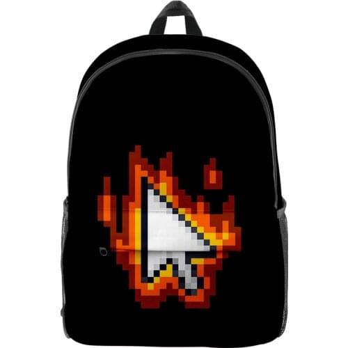 2021 New Alan Becker 3D Print Men Women Backpack Oxford School Bag High Capacity Teenager Girl Child Bag Travel Backpack