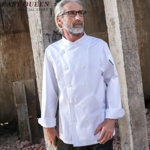 Wholesale chef jacket double breasted sushi chef uniform food service restaurant hotel chef uniform XXL KK1563 HQ