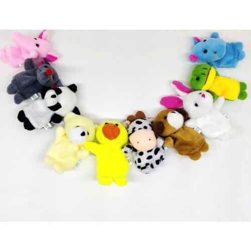 Finger Puppet Fingertips Kawaii Plush Toys Animal Cartoon Comic Anime Model Doll Stuffed Toy Birthday Gift For Children