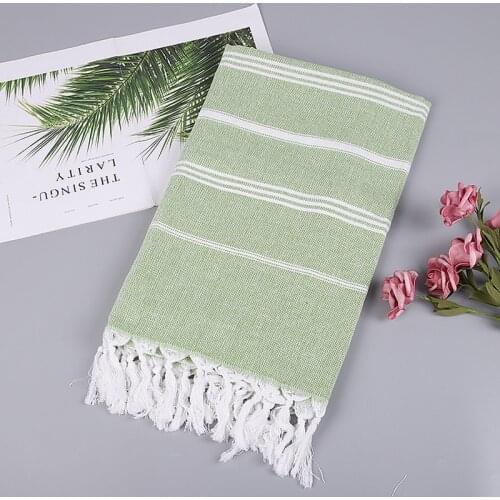 100% Cotton Beach Towel Striped Turkish Bath Towel Outdoor Picnic Towel Hotel Travel Tippet Summer Ladies Dress Sketch