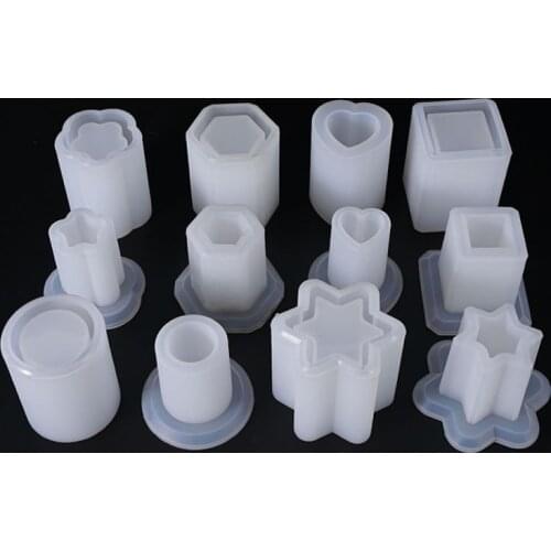 Transparent Silicone Mould Dried Flower Resin Decorative Craft DIY Hand Making Storage Toothpick Holder Mold