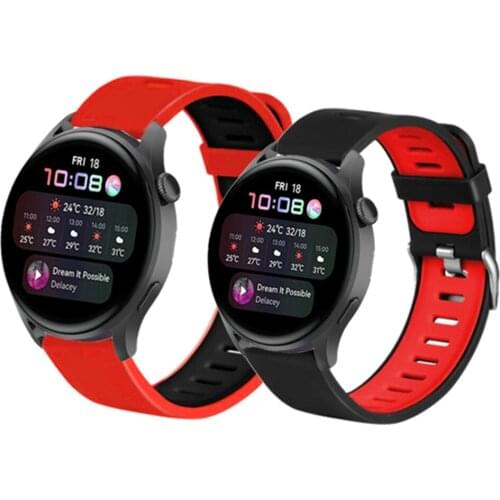 For Huawei Watch 3 / 3 Pro Band Silicone Strap For Huawei Honor Magic Watch 2 46mm GT 2 GS Pro Watchband Replacement Bracelet