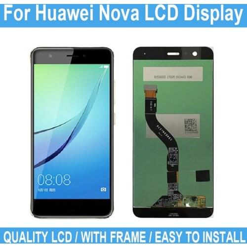 5.0" For Huawei Nova Display Touch Screen With Frame For Huawei Nova CAZ-AL10 CAN-L01 L11 L12 L13 LCD Digitizer LCD Display+Tool
