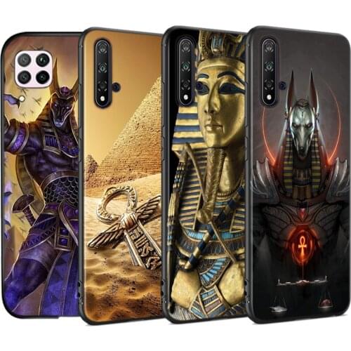 Egypt Nefertiti Anubis Ankh Silicone Soft Cover For Huawei Nova 7i 7SE 6SE 5T 5i 5Z 5 4 4E 3 3i 3E 2 2i Pro Lite Phone Case
