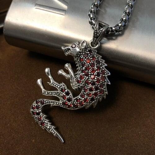 Wolf Necklace Animal Canidae Pendant Totem Jewelry