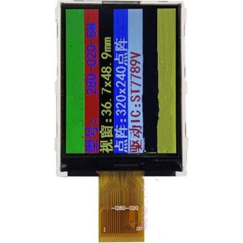 2.8 inch 20PIN TFT LCD Color Screen ST7789V Drive IC Parallel/SPI Interface 320(RGB)*240