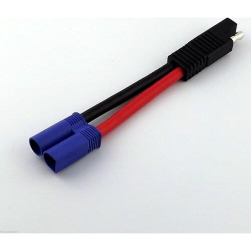 1pcs EC5 Male Plug Connector to SAE Power Automotive Adapter Cable Wire 10AWG 13cm