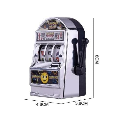 1pc Lucky Jackpot Mini Slot Machine Antistress Educational Toys for Children Games Birthday Gifts Kids Safe Machine Bank Replica