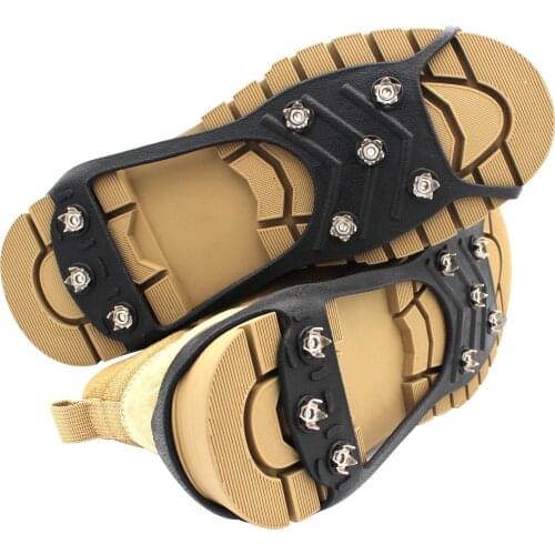 1PC Anti-Skid Snow Ice Gripper Climbing Shoe Spikes Grips Cleats Overshoes Crampons Spike Shoes Crampon Accessories Size 25-45