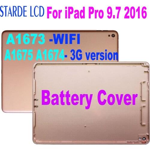 1pcs New Back Cover Battery Housing Door Case For Ipad Pro 9.7 inch A1673 WIFI /3G version A1675 A1674 Replacement