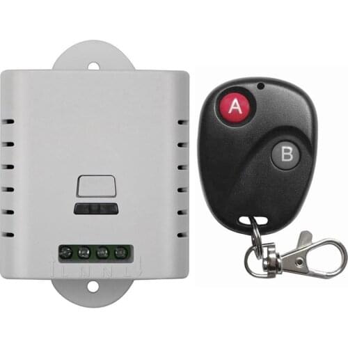2017 New 85V 110V 120V 220V 250V 10A 1CH RF wireless remote control switch System, 1 X Transmitter + 1 X Receiver,315/433 MHZ