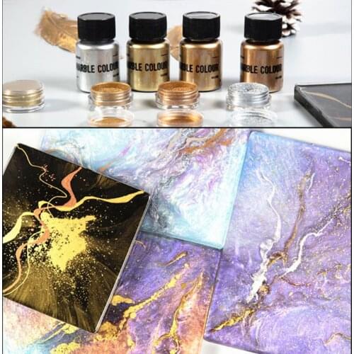 3-15g Jewelry Making Mirror Metal Texture Pearl Powder Epoxy Resin Colorant Glitter Marble Metallic Pigment Resin Dye