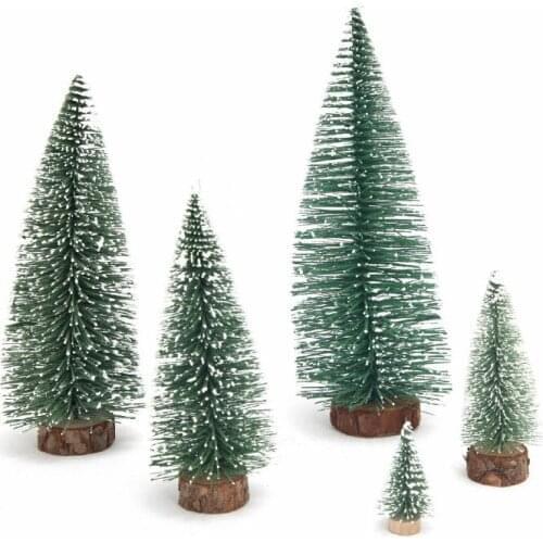 3cm new Christmas Tree Decorative Stakes Wind Spinners Garden Ornament Miniature Plant Pots Fairy DIY