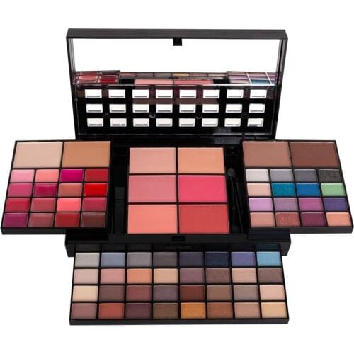 74 Colors Makeup Kit Long Lasting Waterproof Shimmer Glitter Matte Eyeshadow Palette Shadingpowder Blush Concealer Lip Gloss