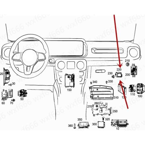 Car transformer C180 CLS350 GLC250 E220 E450 C250 W167 161 205 287mer ced esb enz W205 W253 Voltage converter module