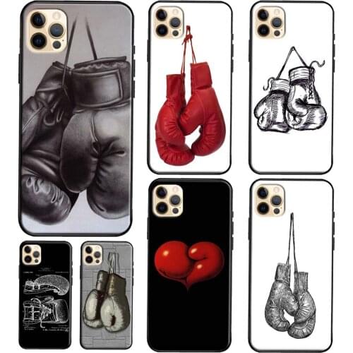 Boxing Gloves TPU Case For iPhone 11 Pro Max 12 mini X XS Max XR 5S SE 2020 6S 7 8 Plus Back Cover