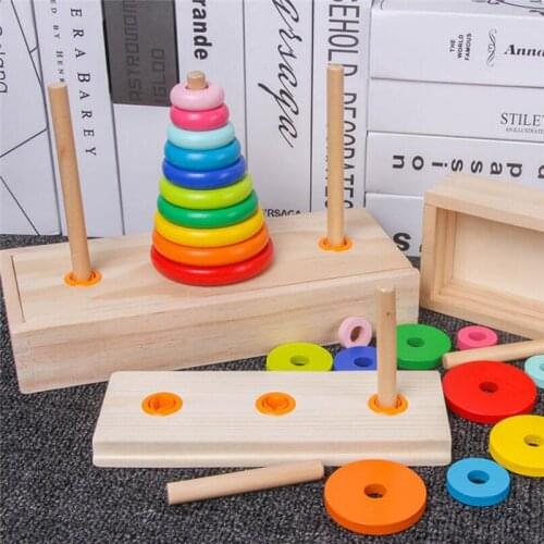 Kids Educational Toys Wooden Early Learning Classical Mathematical Puzzle Toy For Children