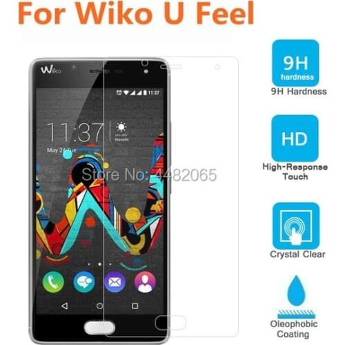 For Wiko U Feel Tempered Glass 9H Original Protective Film Front Safety Screen Protector for Wiko U Feel Verre Trempe