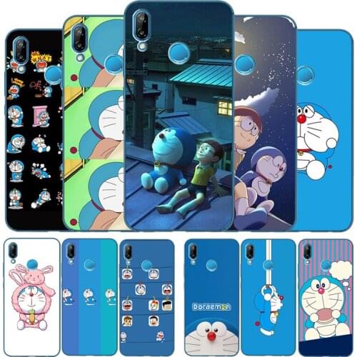 Doraemon Soft Silicone Phone Case For Huawei P9 P10 P20 P30 P40 LITE P20 P30 P40 PRO P smart Y6 Y7 Y9 Prime nova 3i