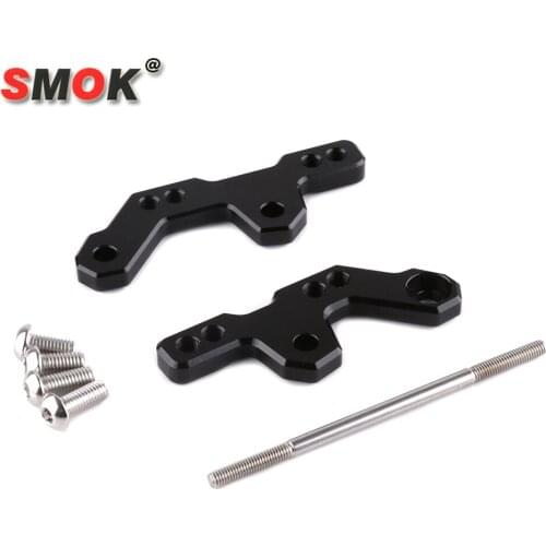 SMOK Foot Pegs Rear Rearset Base for Kawasaki NINJA 250 300 ZX-300R Z250 Z300 Motorcycle CNC Aluminum Alloy Accessories