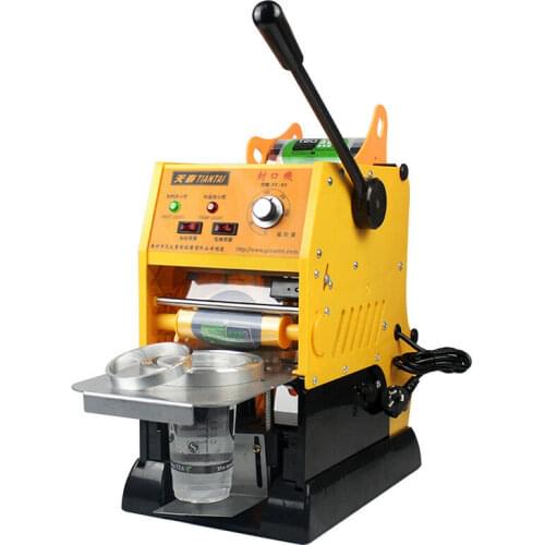 315W Commercial Electric Bubble Tea Boba Cup Sealer Sealing Machine for 9 /9.5CM for Coffee/Milk Tea Cup Sealer