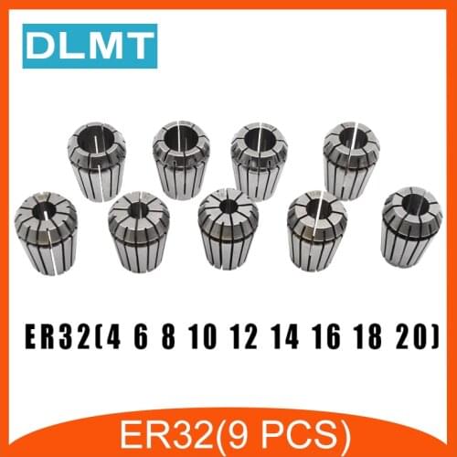 ER32 9PCs clamp set 4mm to 20mm Range for milling CNC engraving machine tool motor axis