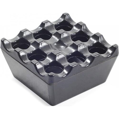 New Square Ashtray Outdoor Cigarette Stainless Steel Portable Anti-scalding Cigar Ash Tray Holder for Home Office Large Capacity