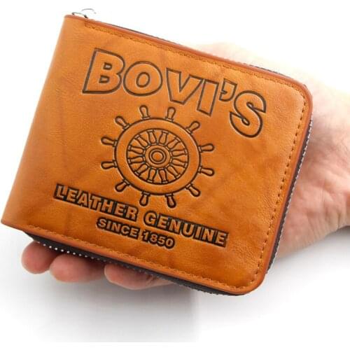 New Zipper MenS Short Wallet Small Short Credit Card Holder Vintage Mini Man Purse Multi-Function Wallet DriverS License Bag