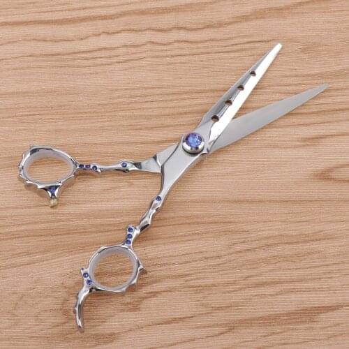 Barber Cutting Scissors Shears Hairdresser Salon Hair Shears, Non-slip Flower Handle