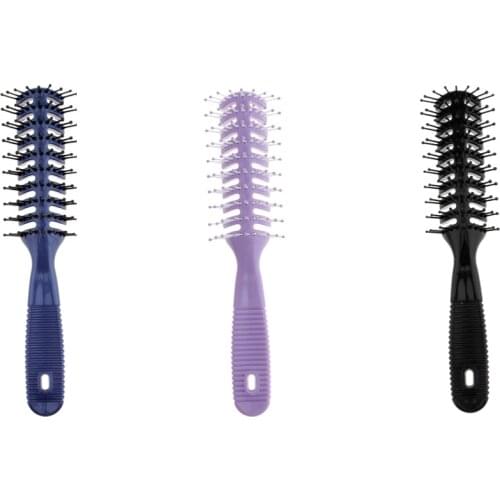 Plastic Vent Brushes for Hair, Ribs Comb Hair Brush for Hair Styling Curling Tools Anti-static